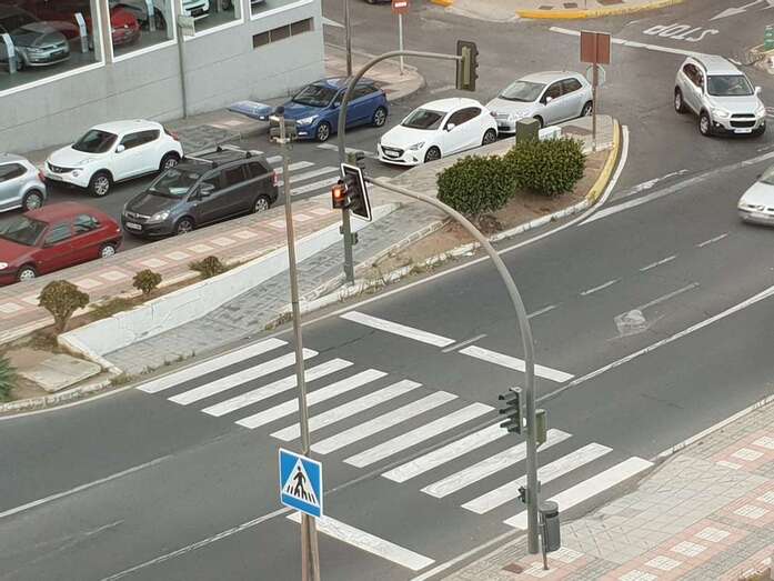 La señal lumínica ya funciona desde hace días (Foto TA)